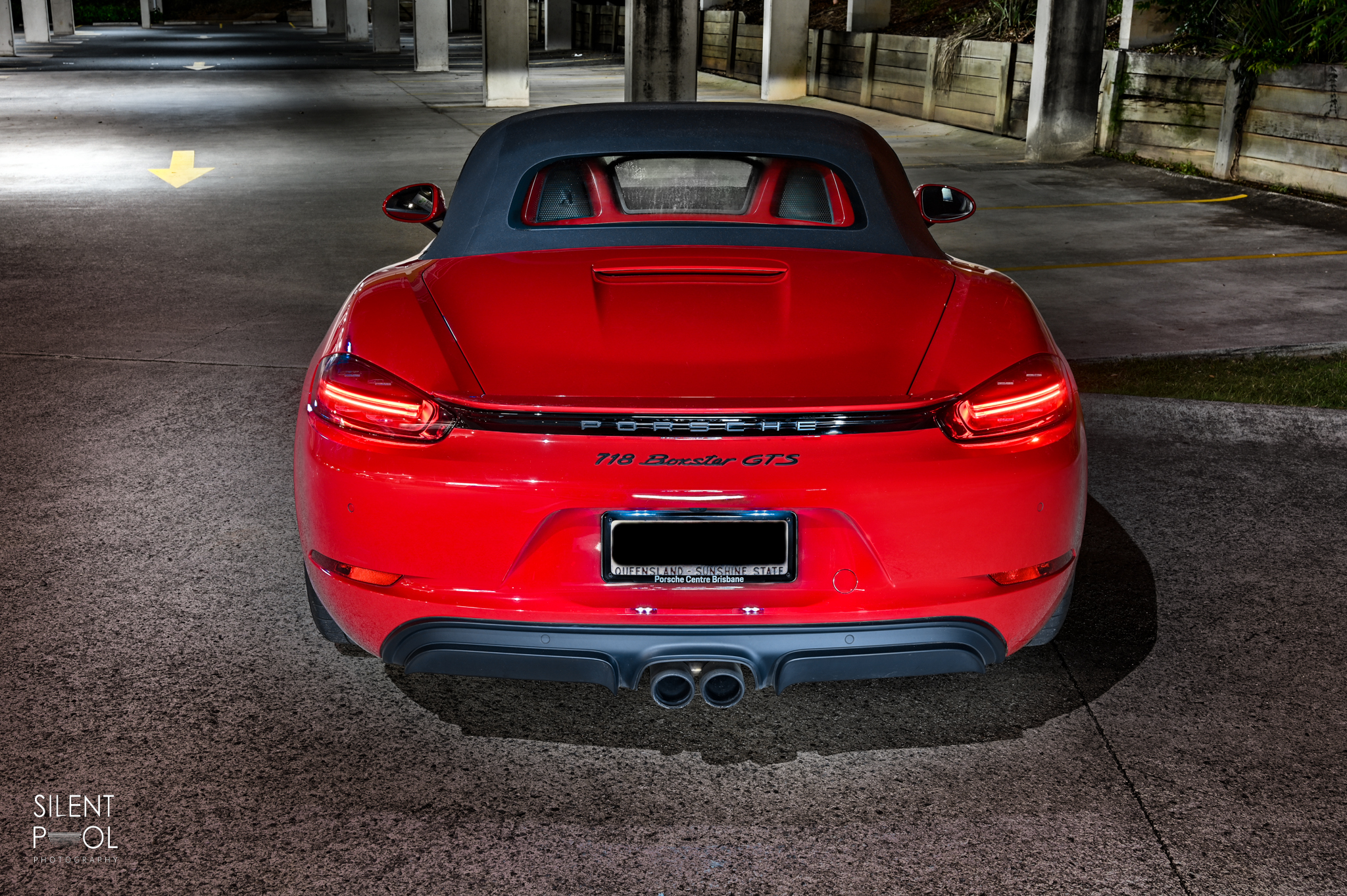 Porsche Luxury Sports Car Night Time Photograph