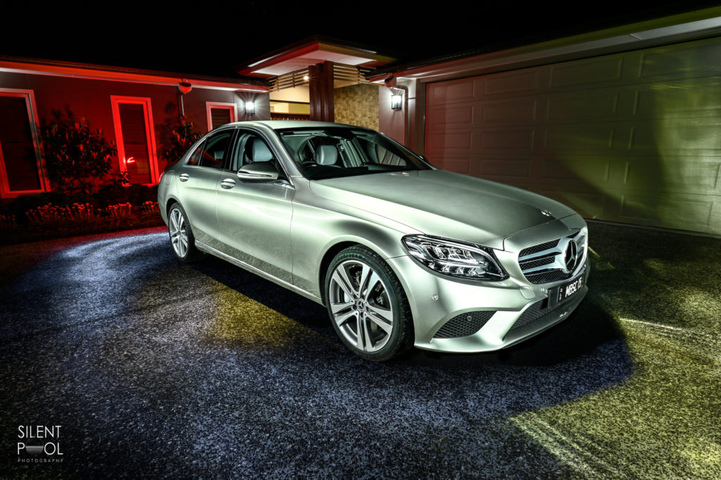 Mercedes Benz Luxury Car Night Photo