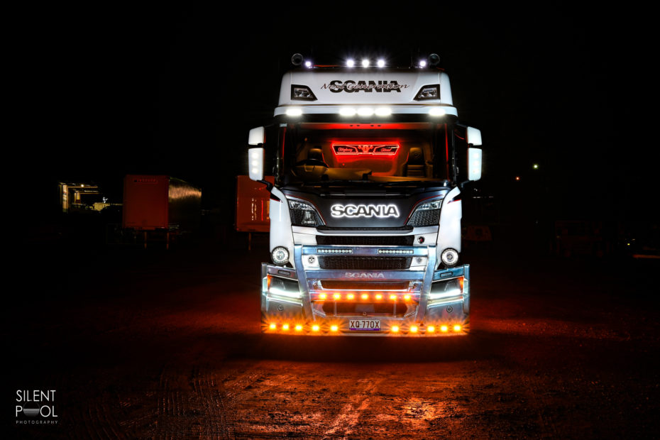 Scania Transport Truck Night Photography